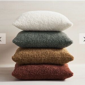 Pottery Barn Cozy Teddy Faux Fur Pillow Cover